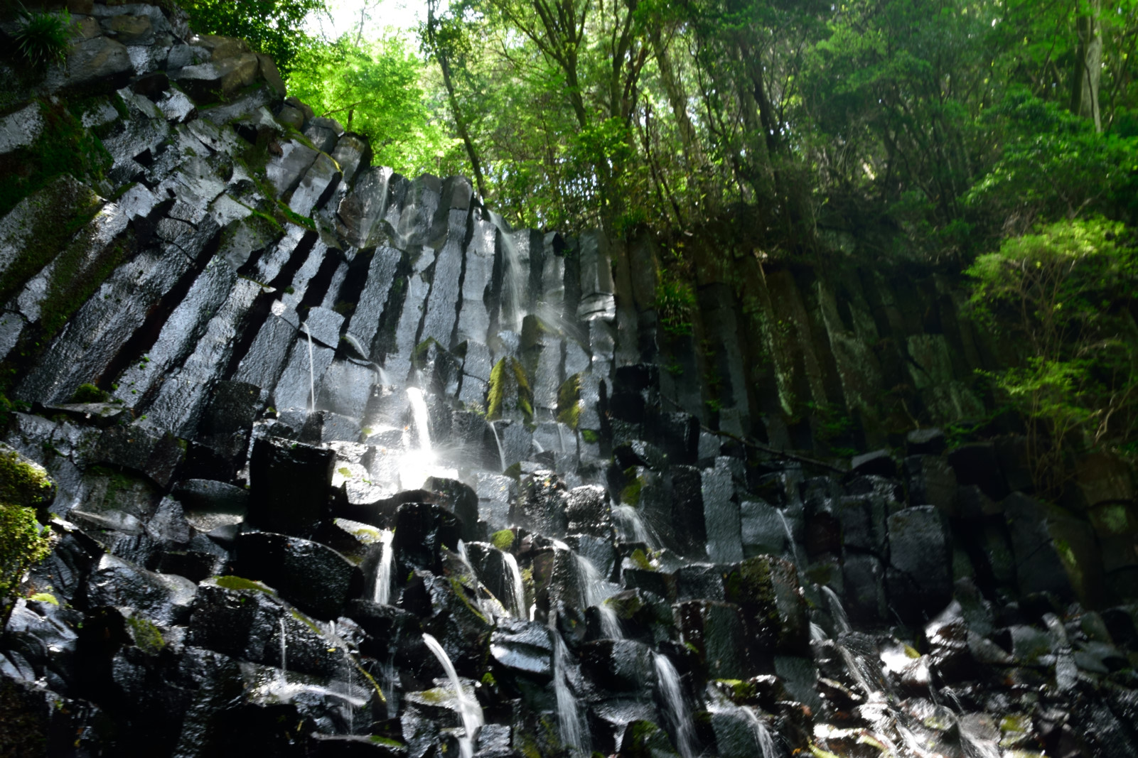六方の滝 神奈川県 湯河原の柱状節理滝で滝オフ会 滝ガールの活動報告サイト Takigirl Waterfall Peace
